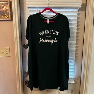 Cacique Sleep Dress Forest Green